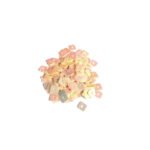 Ягаан шаргал дөрвөлжин гялаанз - хэмжээ 4 мм - жин 5 г