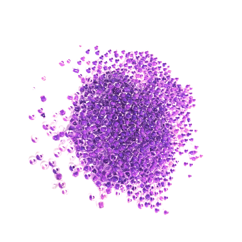 Нил ягаан бөөрөнхий шилэн бижир мөхлөг - хэмжээ 2 мм - жин 50 г