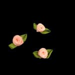 Ягаан шаргал туузан сарнай чимэглэл - хэмжээ 1.5 x 3 см - 4 ширхэг