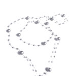 Мөнгөлөг саарал том жижиг хуванцар бөөрөнхий мөхлөгийн хэлхээ - голч 8 мм