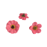 Улаан ягаан үйлэг цэцэг - голч 4 см - 3 ширхэг